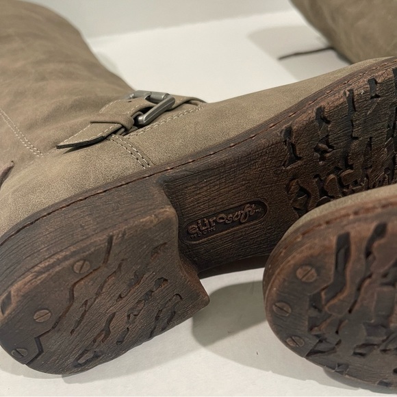 Women’s EuroSoft Taupe Selden Faux Leather Knee High Western Boot Size 6 US! - Picture 7 of 9